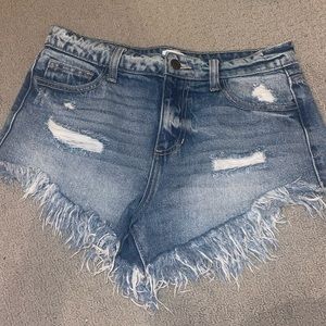 Jean shorts! Super cute and comfy